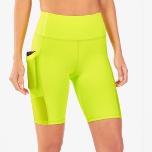 Fabletics On-the-Go High-Waisted 9” Short Neon PowerHold